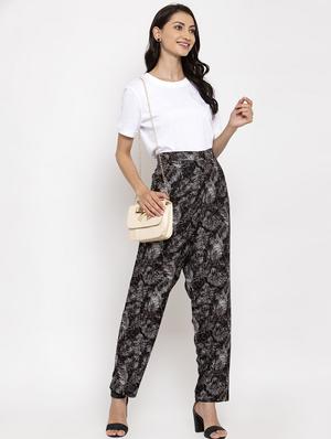 high rise flat front trouser - 17336034 - Standard Image - 4