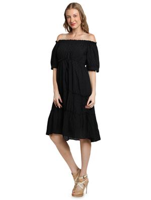 off shoulder tiered dress - 17336057 - Standard Image - 2