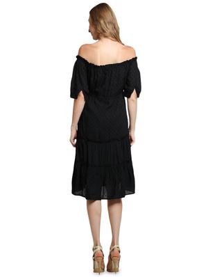 off shoulder tiered dress - 17336057 - Standard Image - 3
