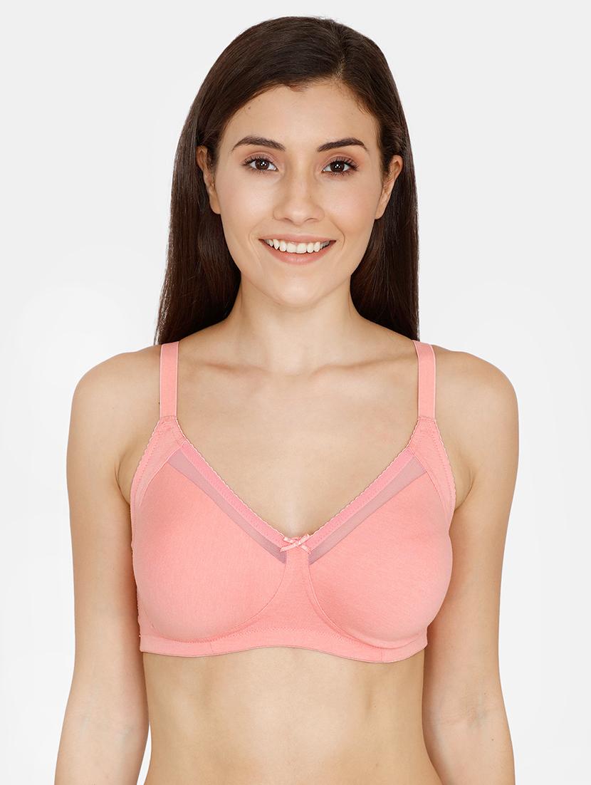 bow patch solid bra - 17336140 - Zoom Image - 1