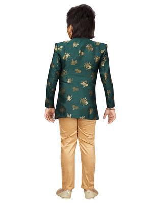 green polyester kurta set - 17336191 - Standard Image - 3