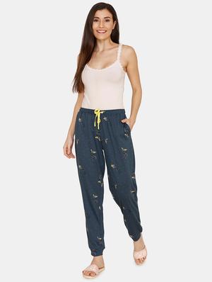 drawstring waist solid pajama - 17336218 - Standard Image - 4