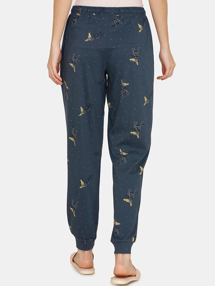 drawstring waist solid pajama - 17336218 - Zoom Image - 3