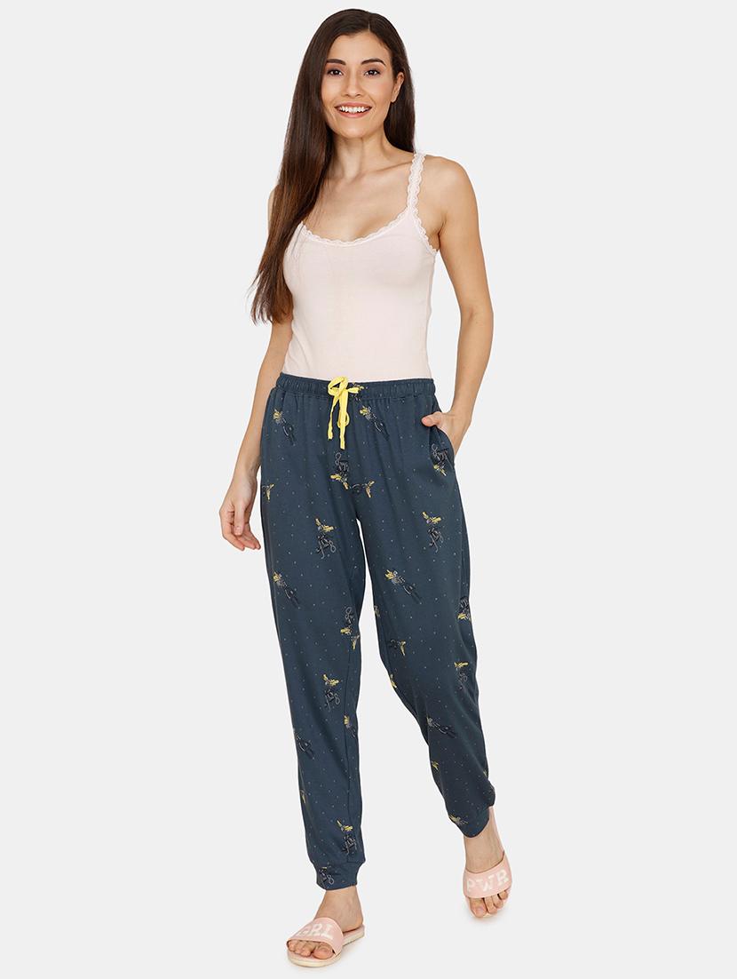 drawstring waist solid pajama - 17336218 - Zoom Image - 4