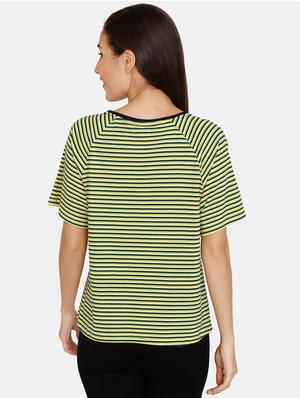 round neck striped tee - 17336255 - Standard Image - 3