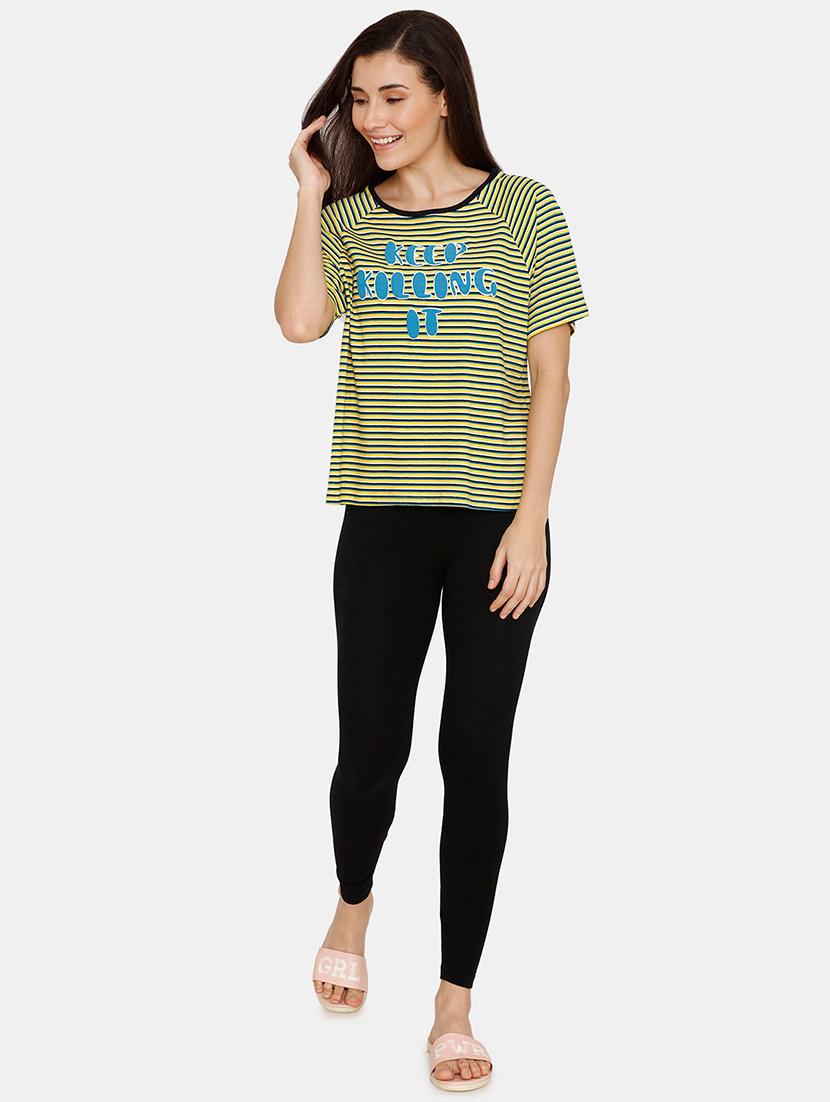 round neck striped tee - 17336255 - Zoom Image - 4