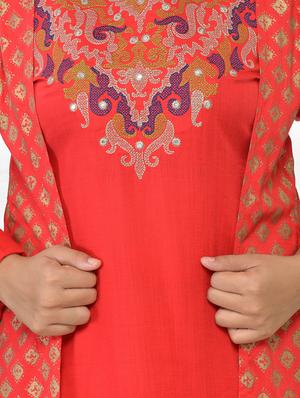 gold print kurta salwar set - 17336320 - Standard Image - 4