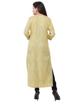embroidered straight kurta - 17336323 - Standard Image - 3