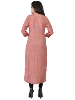 embroidered a-line kurta - 17336330 - Standard Image - 3