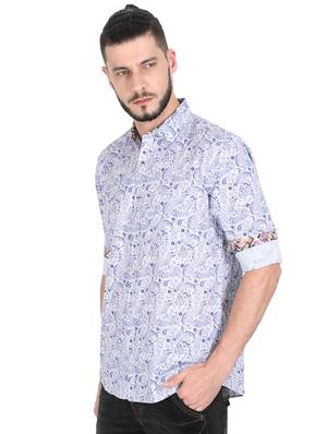 white printed casual shirt - 17336361 - Standard Image - 3