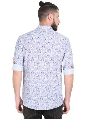 white printed casual shirt - 17336361 - Standard Image - 4