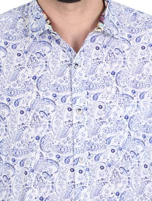 white printed casual shirt - 17336361 - Standard Image - 6