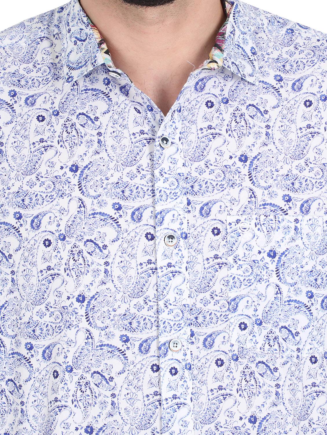 white printed casual shirt - 17336361 - Zoom Image - 6