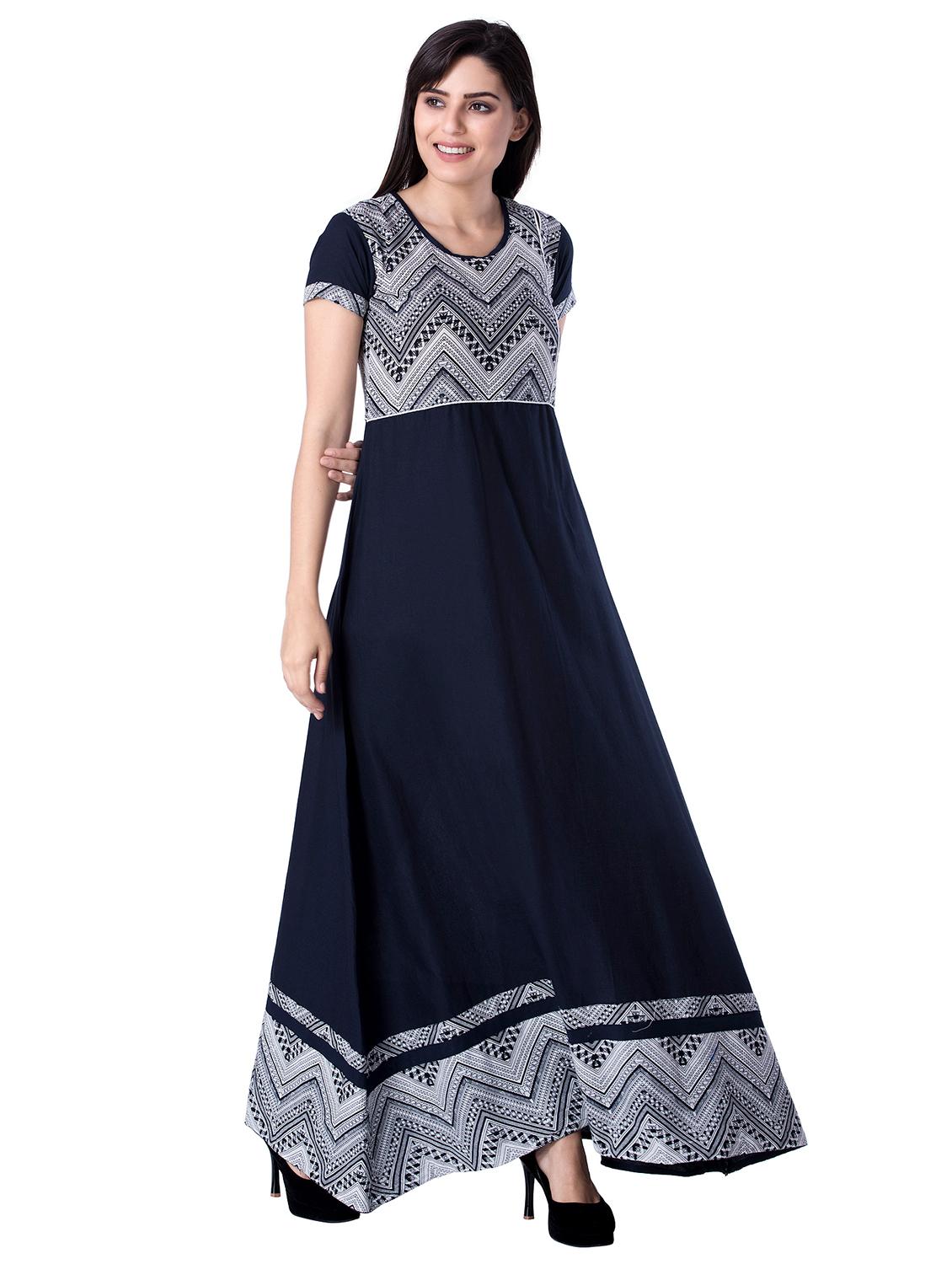 printed yoke a-line kurta - 17336442 - Zoom Image - 1