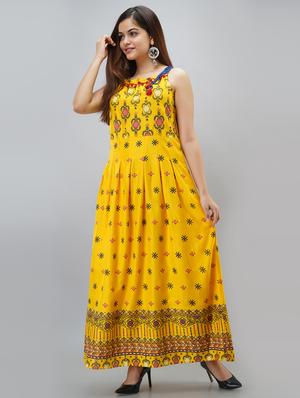 floral print a-line kurta - 17336446 - Standard Image - 3