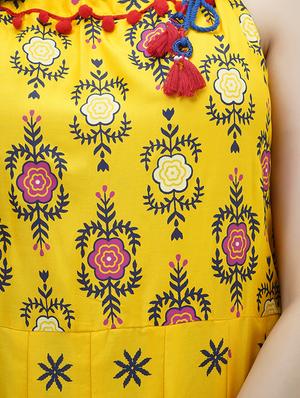 floral print a-line kurta - 17336446 - Standard Image - 6