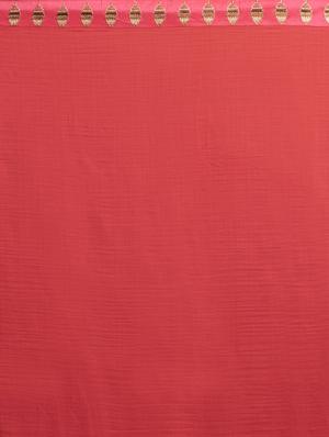 solid bordered saree with blouse - 17336488 - Standard Image - 4