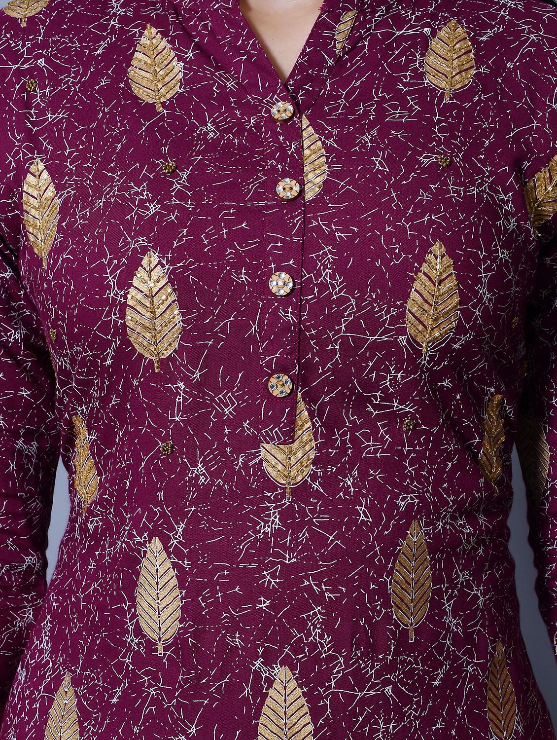 printed kurta pant set - 17336567 - Zoom Image - 5