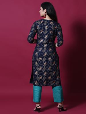 printed kurta pant set - 17336574 - Standard Image - 4