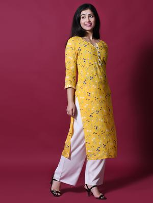 floral kurta palazzo set - 17336577 - Standard Image - 3