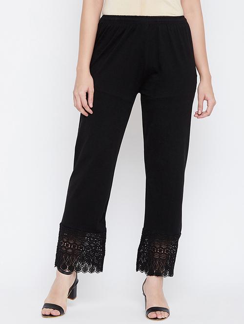 mid rise laced hem palazzo - 17336584 - Very Small Image - 1