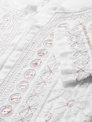 chikankari straight kurta - 17336756 - Standard Image - 5