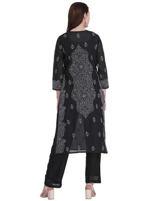 chikankari straight kurta - 17336767 - Standard Image - 2