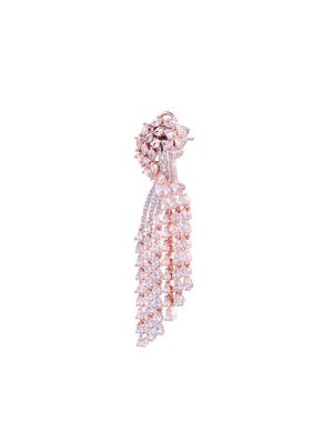 white brass drop earring - 17336785 - Standard Image - 4