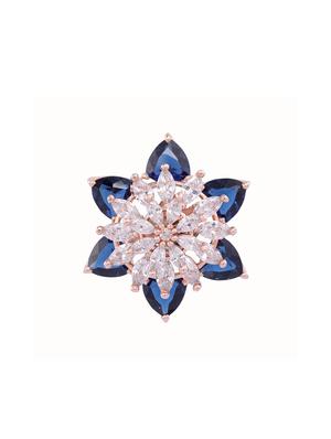 blue brass studs earring - 17336892 - Standard Image - 3