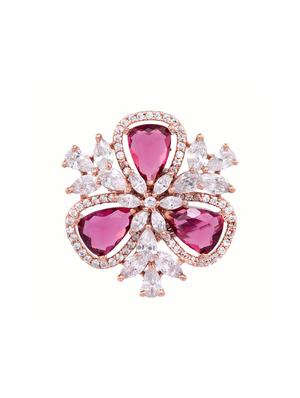 red brass studs earring - 17336896 - Standard Image - 4