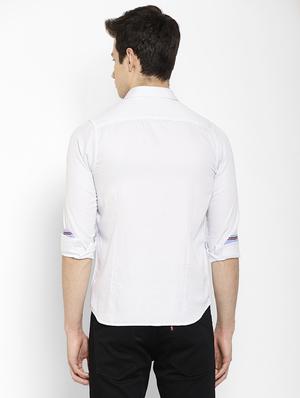 white printed casual shirt - 17336927 - Standard Image - 4
