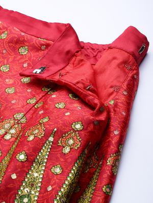 floral print flared lehenga - 17336989 - Standard Image - 4