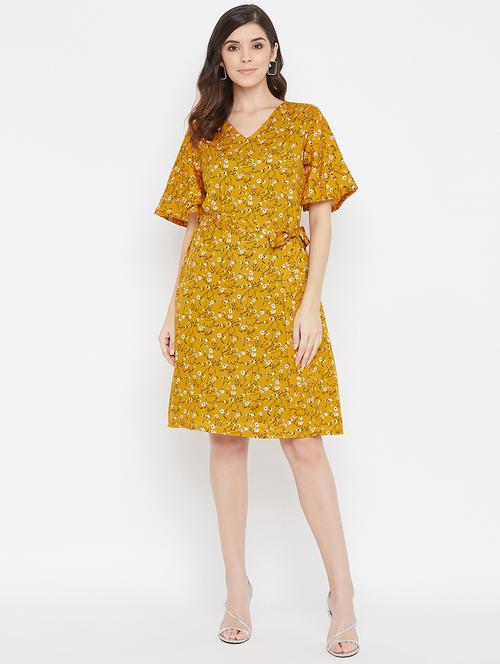 floral tie front dress - 17337073 - Very Small Image - 1