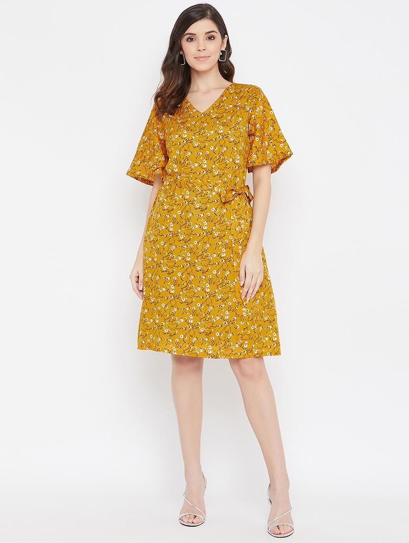 floral tie front dress - 17337073 - Zoom Image - 1