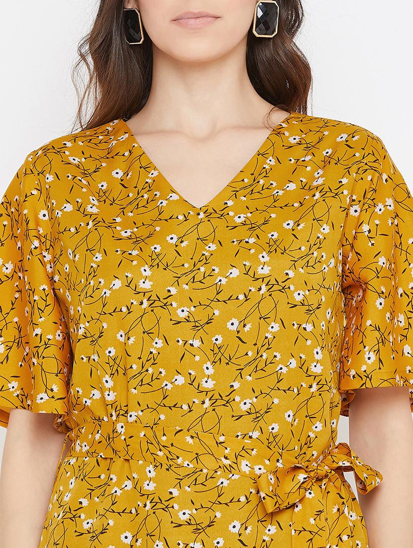 floral tie front dress - 17337073 - Zoom Image - 4
