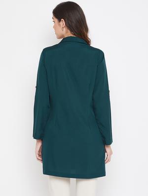 lapel neck coat tunic - 17337076 - Standard Image - 4