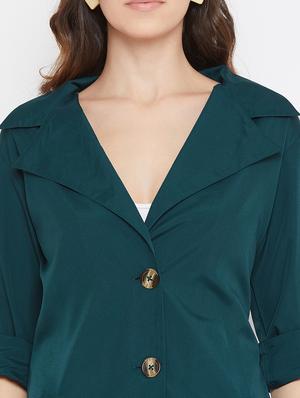 lapel neck coat tunic - 17337076 - Standard Image - 6
