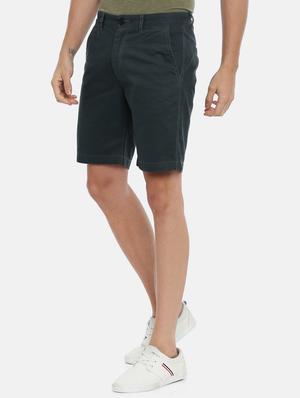 grey solid bermuda shorts - 17337214 - Standard Image - 2