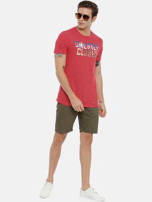 olive green solid bermuda shorts - 17337217 - Standard Image - 4