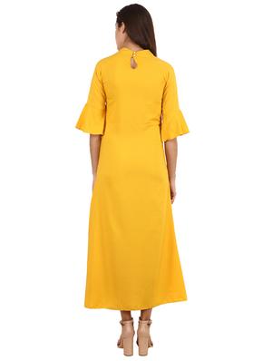 bell sleeves maxi dress - 17337304 - Standard Image - 3