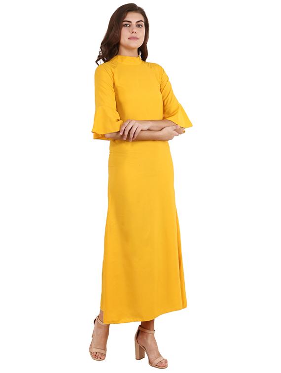 bell sleeves maxi dress - 17337304 - Zoom Image - 2