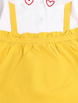 yellow cotton regular tops & tee - 17337523 - Standard Image - 3