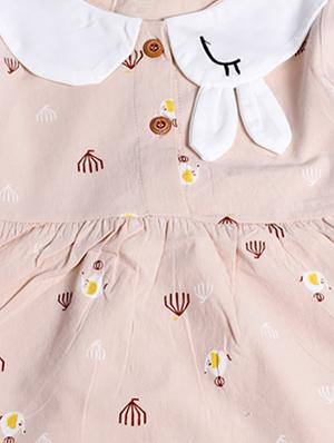 beige cotton regular tops & tee - 17337526 - Standard Image - 3