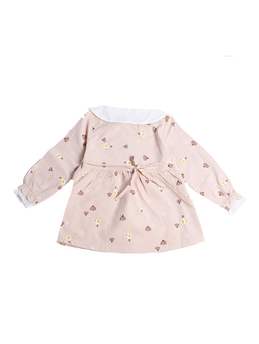 beige cotton regular tops & tee - 17337526 - Zoom Image - 2