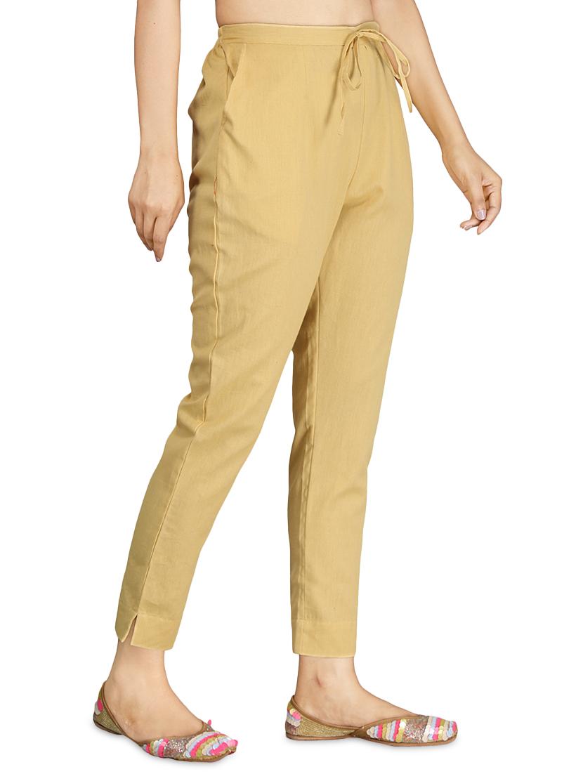 tie front peg trousers - 17337545 - Zoom Image - 2