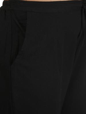 drawstring waist peg trousers - 17337546 - Standard Image - 4