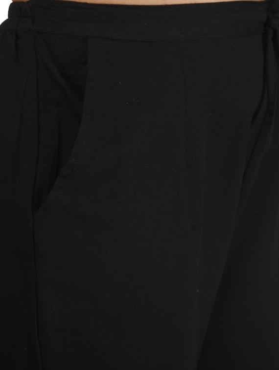 drawstring waist peg trousers - 17337546 - Zoom Image - 4