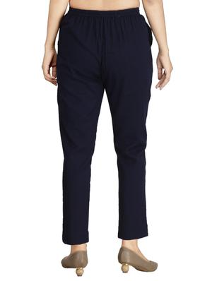 drawstring waist peg trousers - 17337548 - Standard Image - 3
