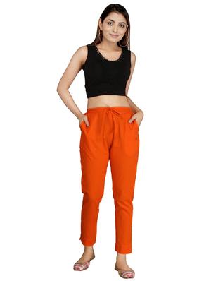drawstring waist peg trousers - 17337549 - Standard Image - 4