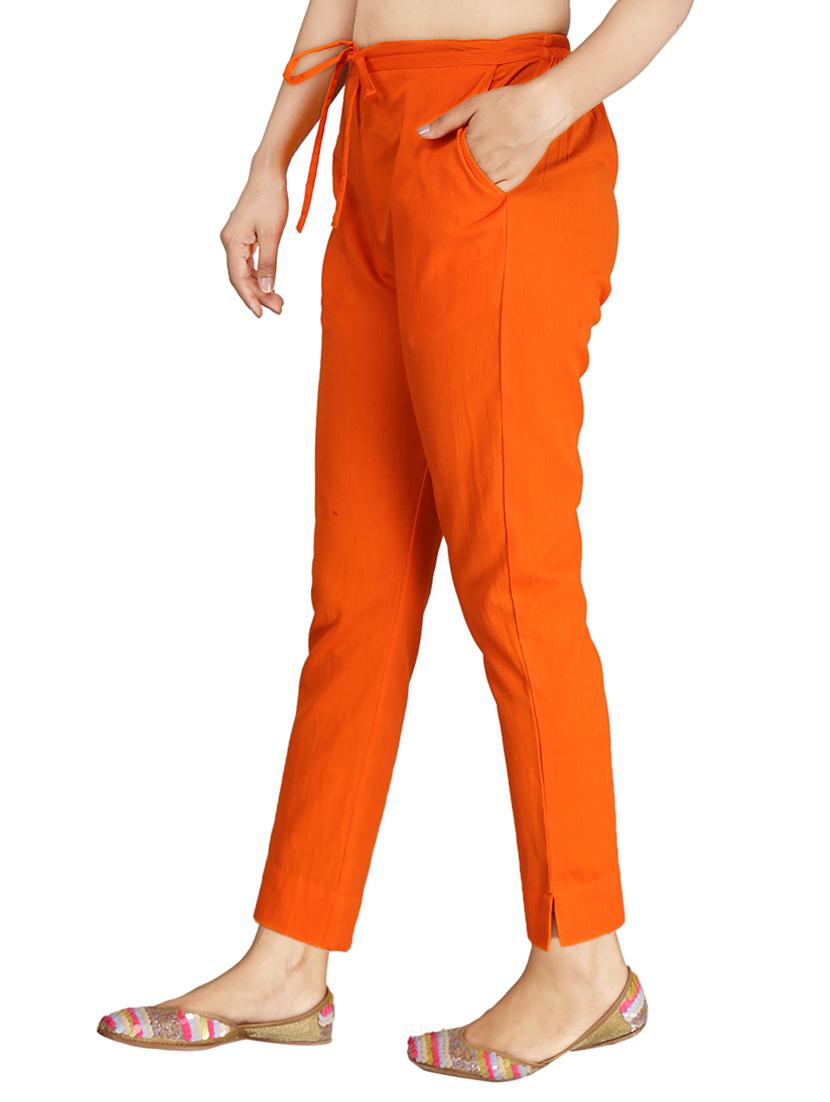 drawstring waist peg trousers - 17337549 - Zoom Image - 2